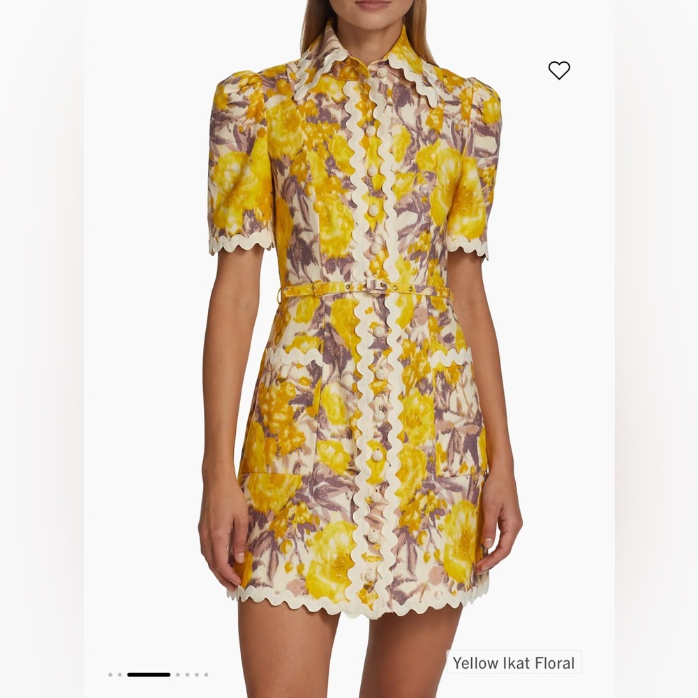 Zimmerman High Tide Ric Rac Linen Minidress